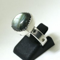 Labradorite Ring of Industry